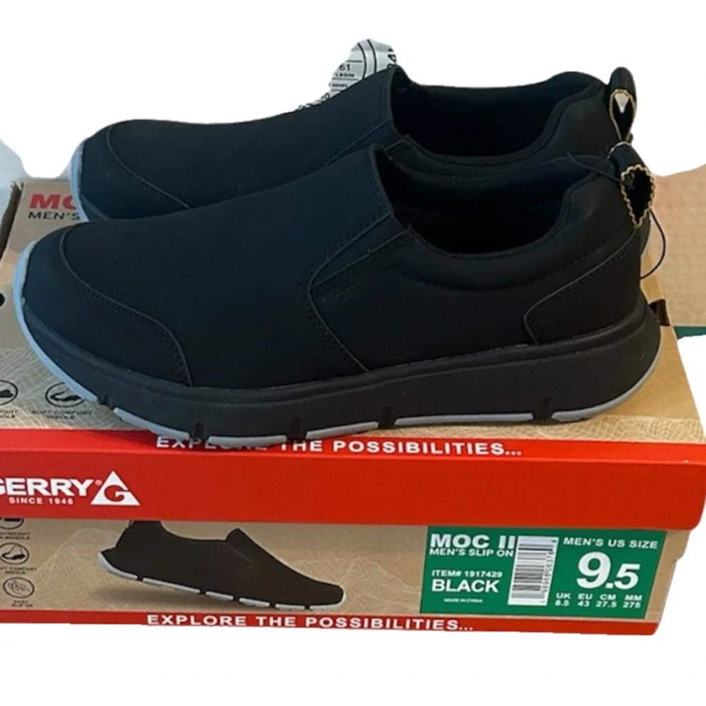 Gerry Men's Moc II Shoe Black Size 9.5